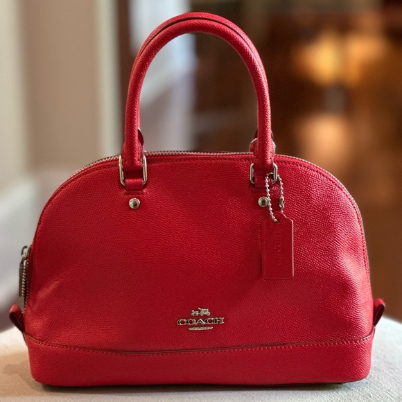 Coach Handbags - ✨LIKE NEW ✨ Coach Mini Domed Red Handbag